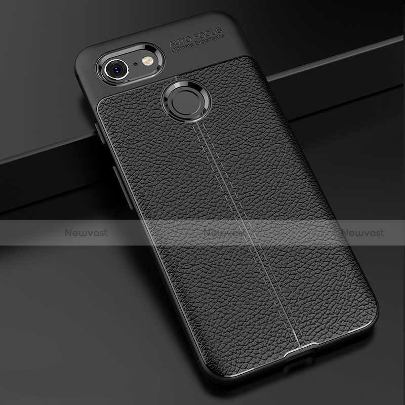 Soft Silicone Gel Leather Snap On Case Cover for Google Pixel 3