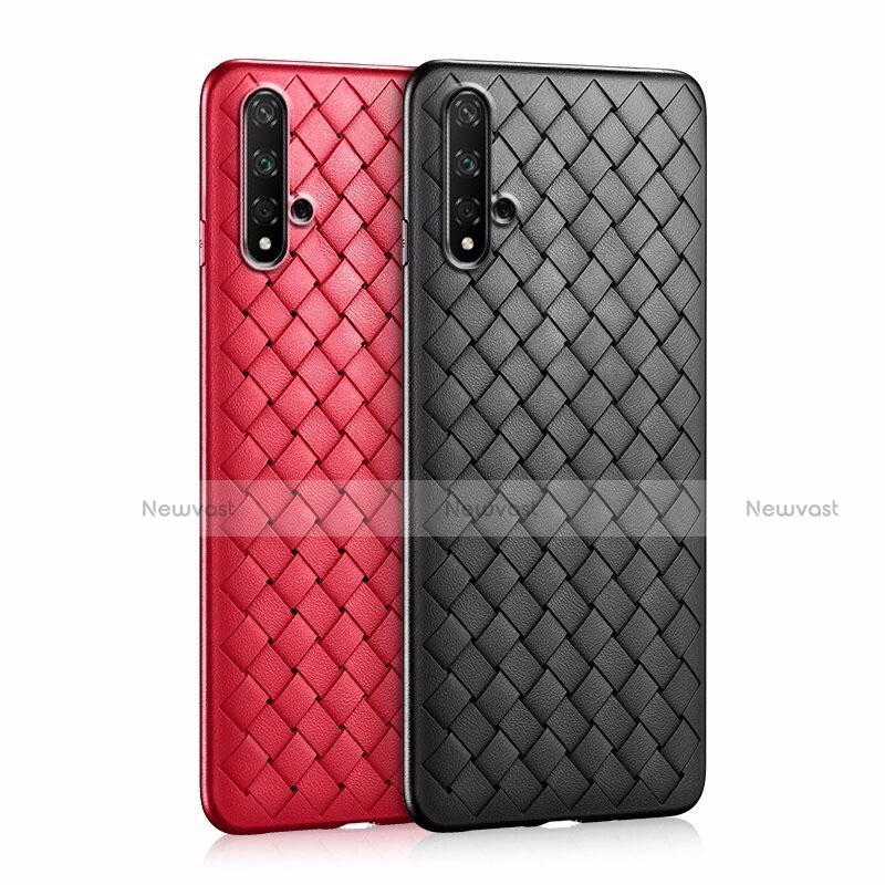 Soft Silicone Gel Leather Snap On Case Cover for Huawei Honor 20
