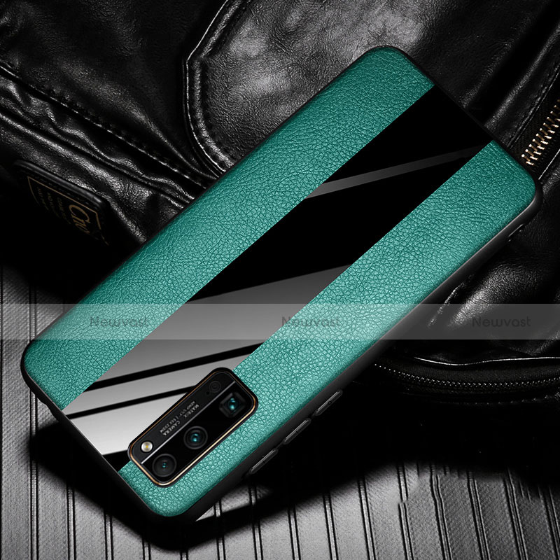 Soft Silicone Gel Leather Snap On Case Cover for Huawei Honor 30 Pro Green