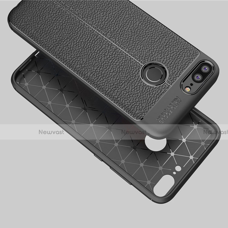 Soft Silicone Gel Leather Snap On Case Cover for Huawei Honor 9 Lite