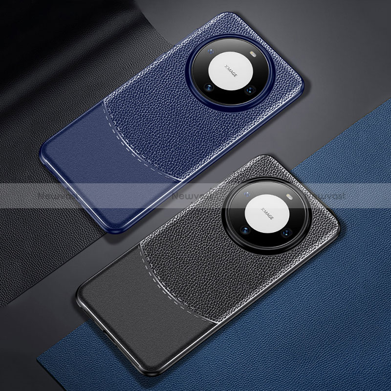 Soft Silicone Gel Leather Snap On Case Cover for Huawei Mate 60 Pro