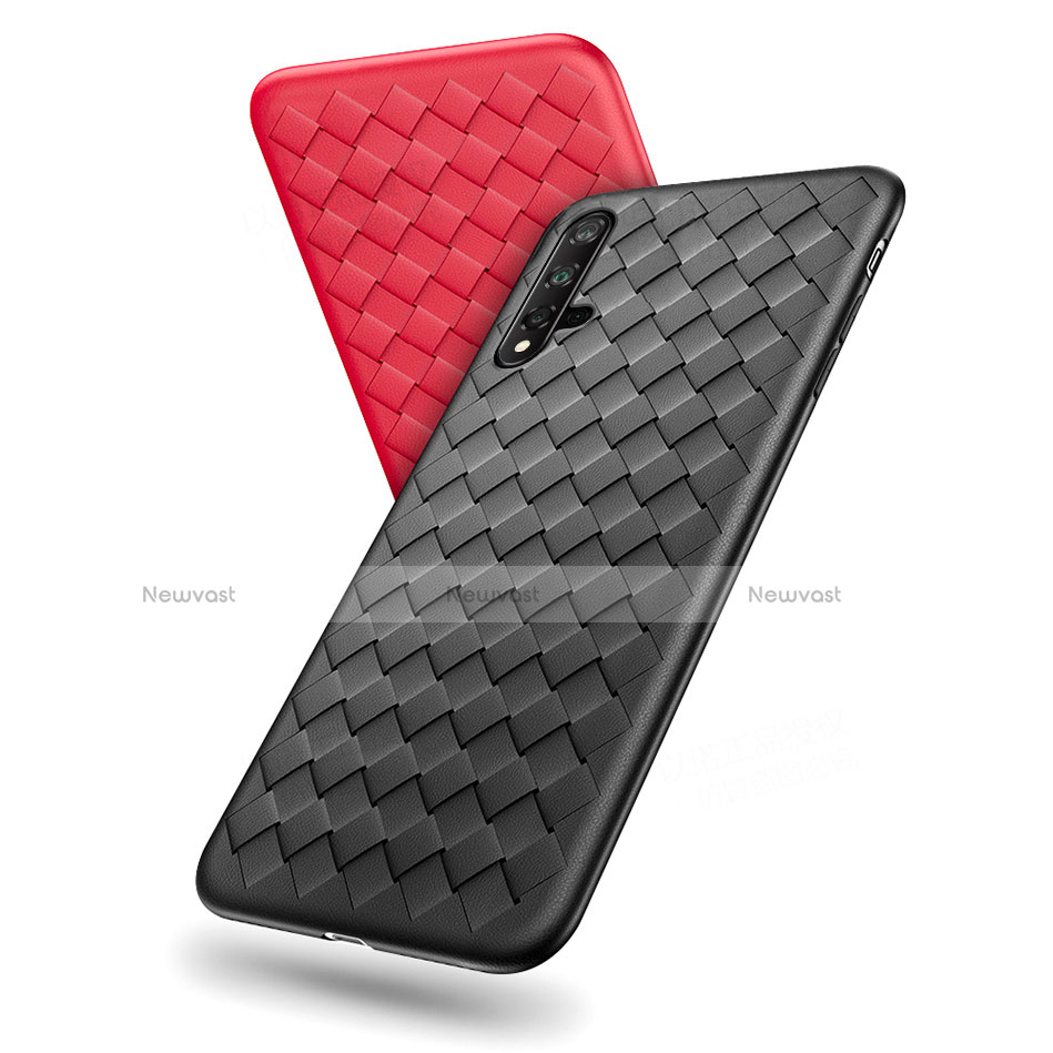 Soft Silicone Gel Leather Snap On Case Cover for Huawei Nova 5 Pro