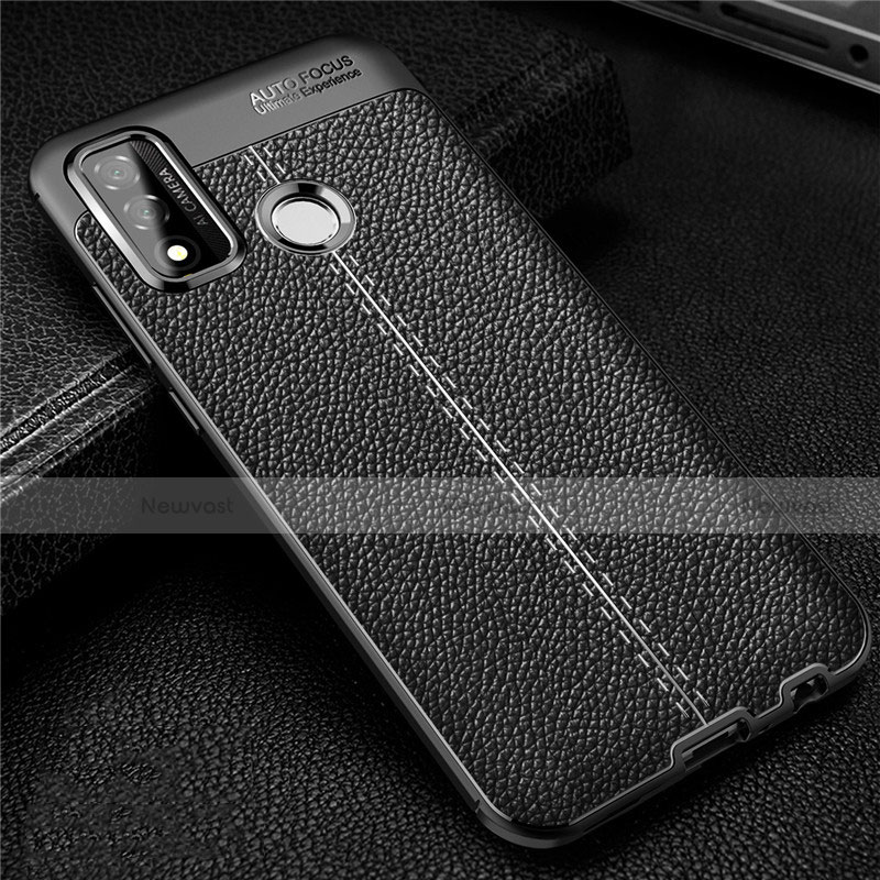 Soft Silicone Gel Leather Snap On Case Cover for Huawei Nova Lite 3 Plus