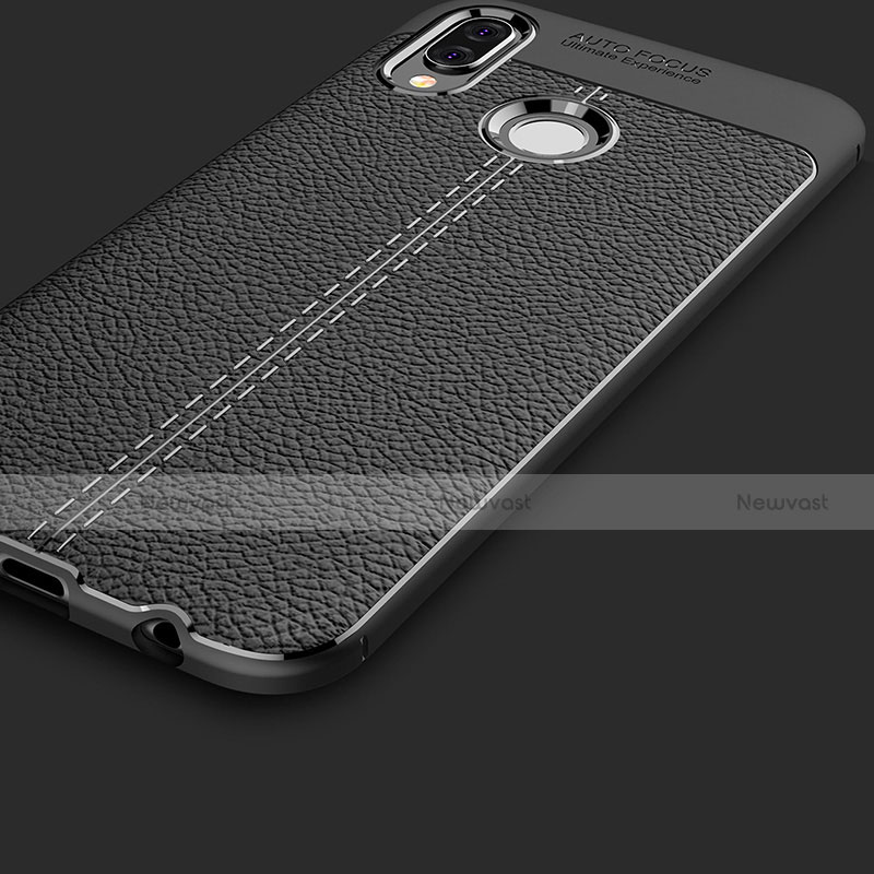 Soft Silicone Gel Leather Snap On Case Cover for Huawei P Smart+ Plus