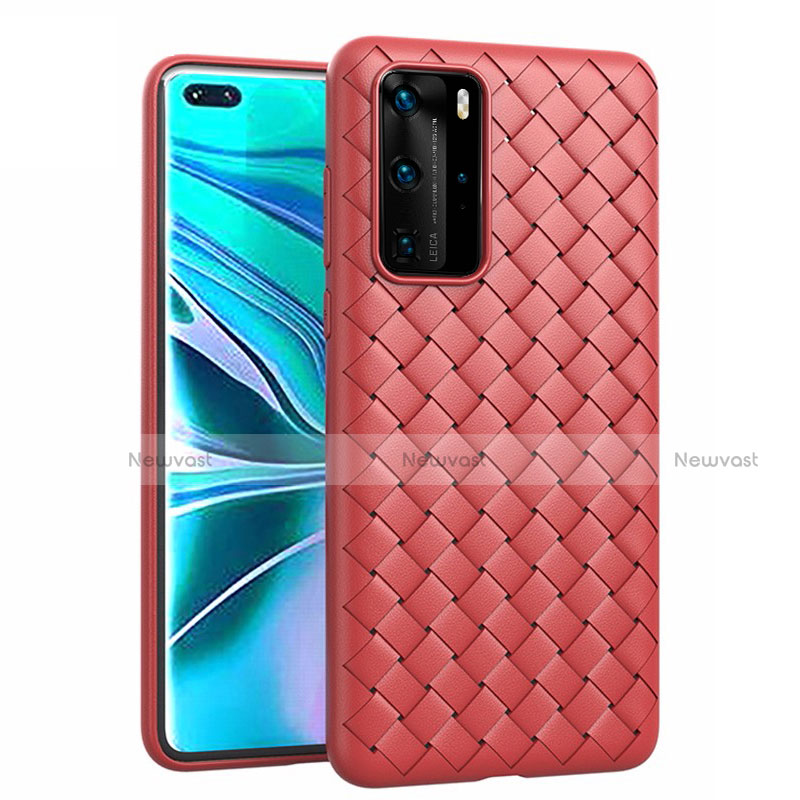Soft Silicone Gel Leather Snap On Case Cover for Huawei P40 Pro