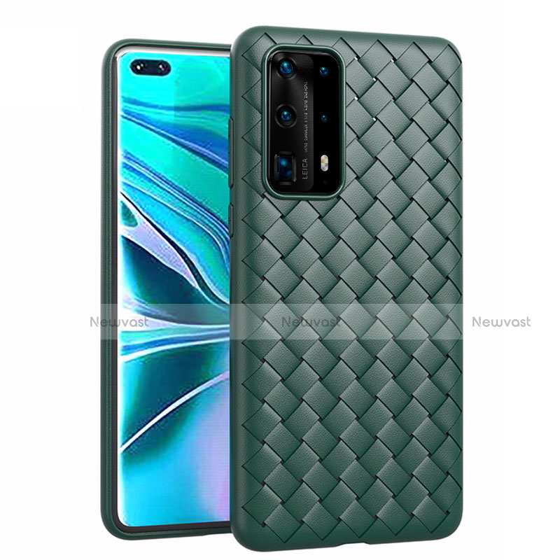 Soft Silicone Gel Leather Snap On Case Cover for Huawei P40 Pro+ Plus