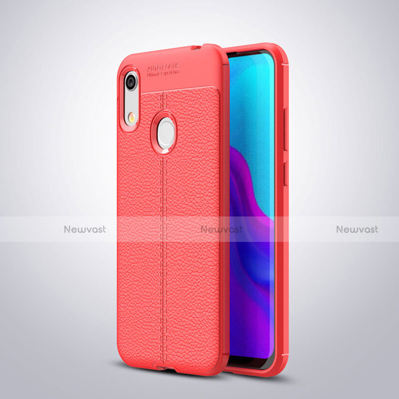 Soft Silicone Gel Leather Snap On Case Cover for Huawei Y6 Prime (2019)
