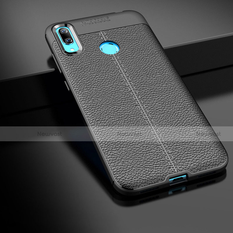 Soft Silicone Gel Leather Snap On Case Cover for Huawei Y7 (2019)
