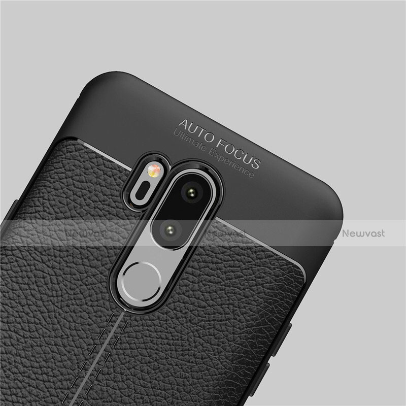 Soft Silicone Gel Leather Snap On Case Cover for LG G7