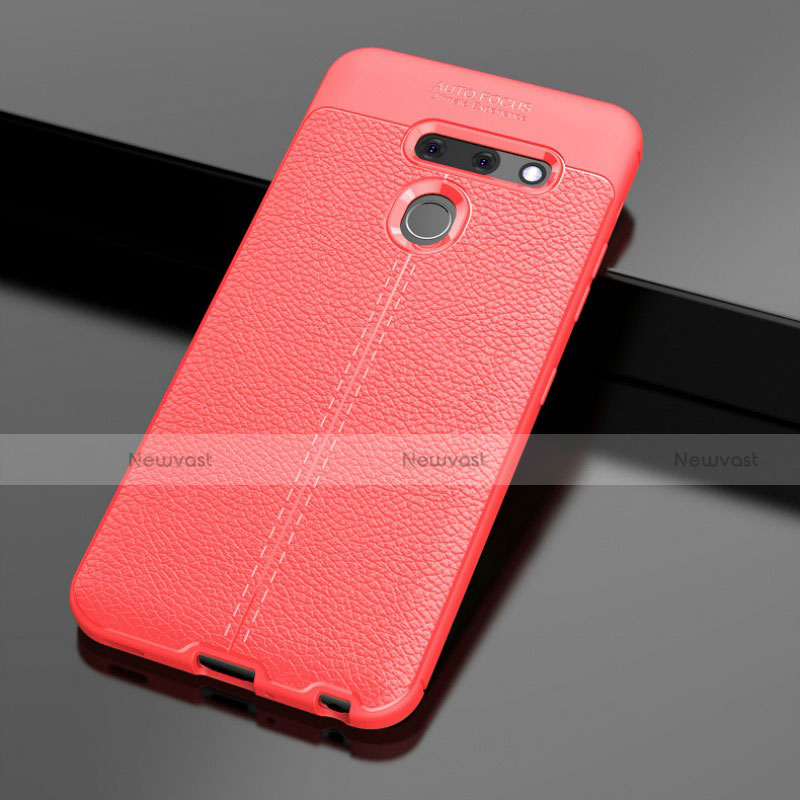 Soft Silicone Gel Leather Snap On Case Cover for LG G8 ThinQ