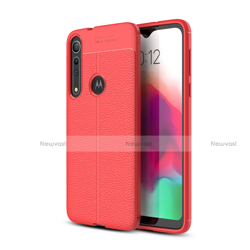 Soft Silicone Gel Leather Snap On Case Cover for Motorola Moto G8 Play
