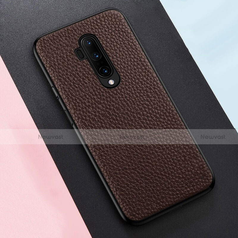 Soft Silicone Gel Leather Snap On Case Cover for OnePlus 7T Pro