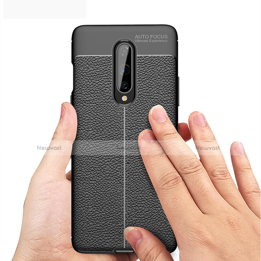 Soft Silicone Gel Leather Snap On Case Cover for OnePlus 8