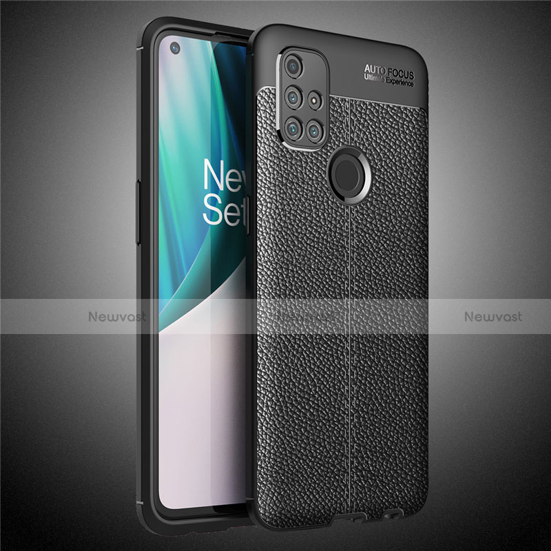 Soft Silicone Gel Leather Snap On Case Cover for OnePlus Nord N10 5G