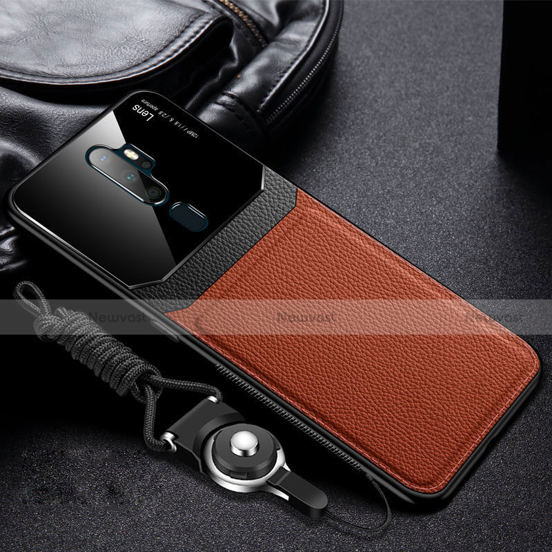 Soft Silicone Gel Leather Snap On Case Cover for Oppo A11