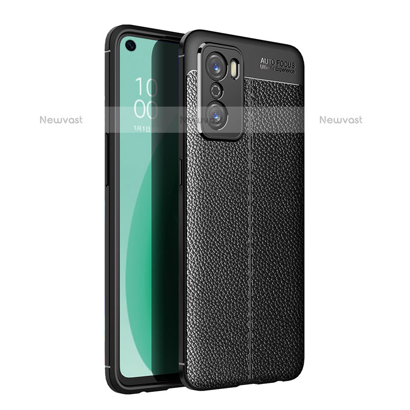 Soft Silicone Gel Leather Snap On Case Cover for Oppo A55S 5G
