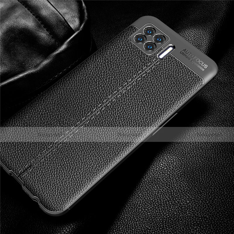 Soft Silicone Gel Leather Snap On Case Cover for Oppo A73 (2020)