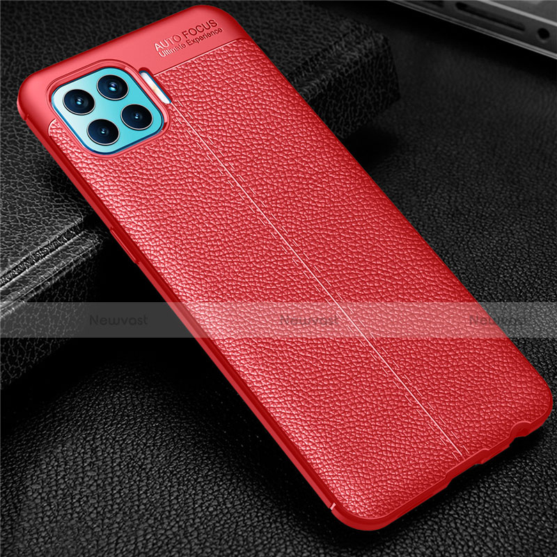 Soft Silicone Gel Leather Snap On Case Cover for Oppo F17 Pro