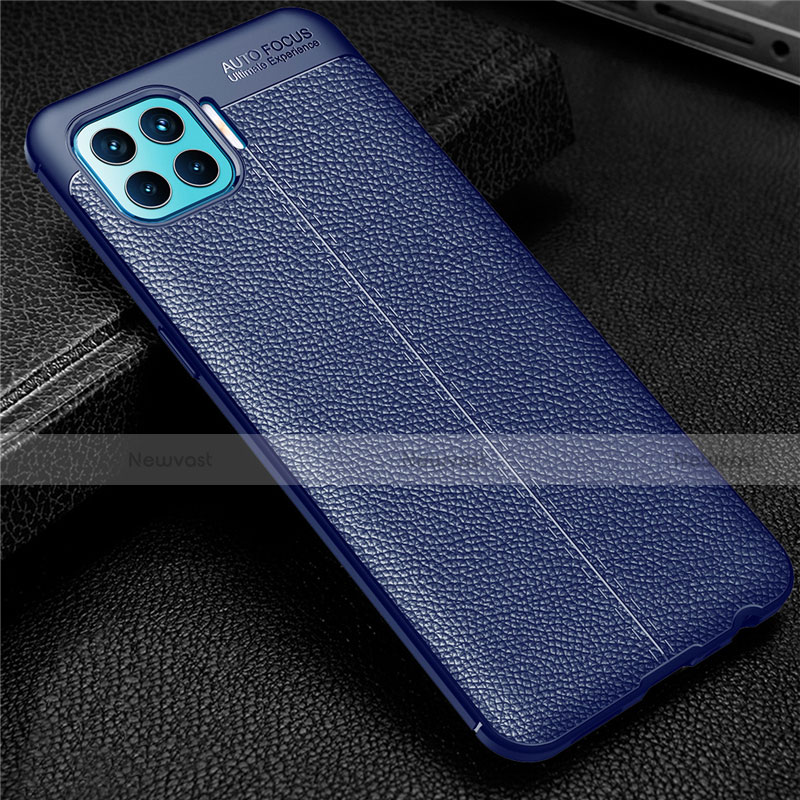 Soft Silicone Gel Leather Snap On Case Cover for Oppo F17 Pro
