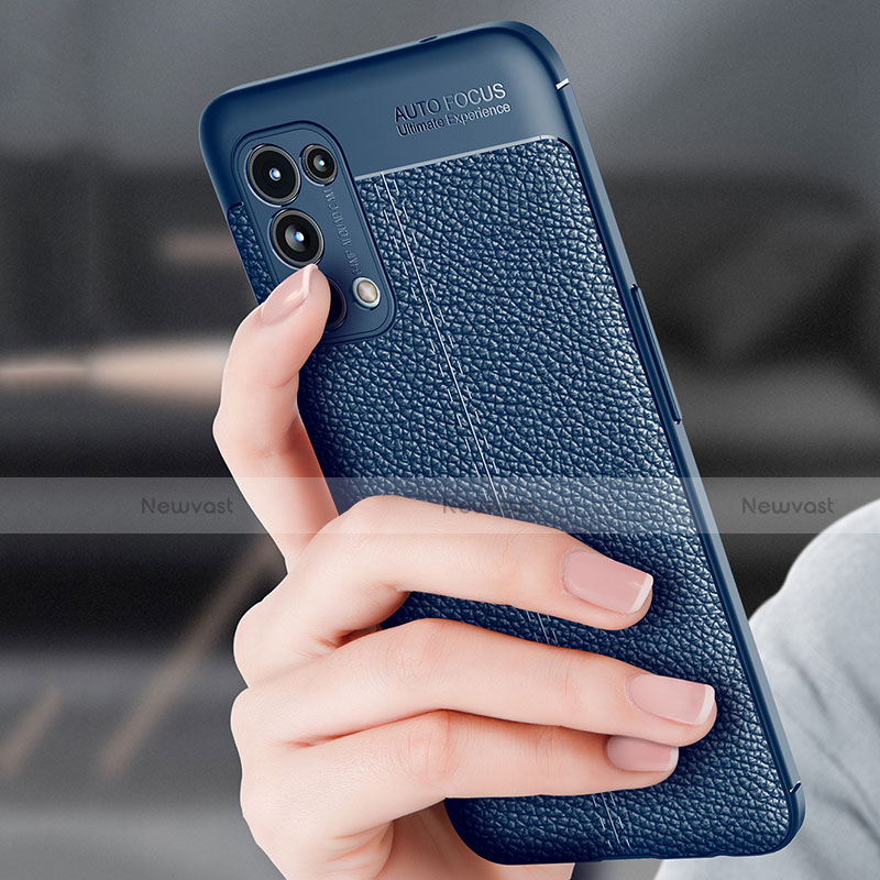 Soft Silicone Gel Leather Snap On Case Cover for Oppo Find X3 Lite 5G