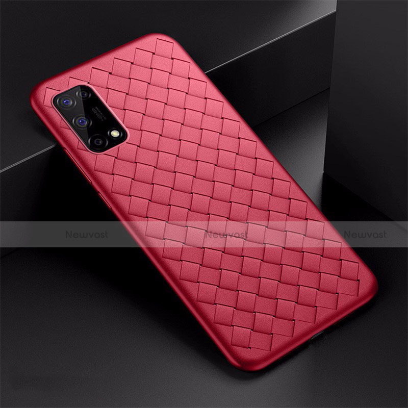 Soft Silicone Gel Leather Snap On Case Cover for Oppo K7x 5G Red
