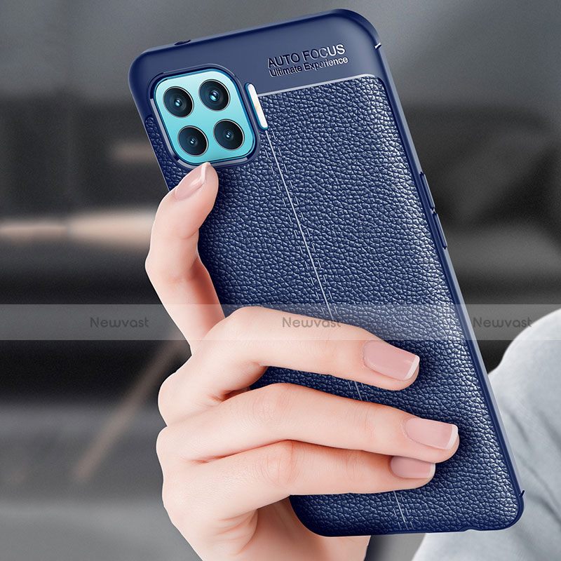 Soft Silicone Gel Leather Snap On Case Cover for Oppo Reno4 F