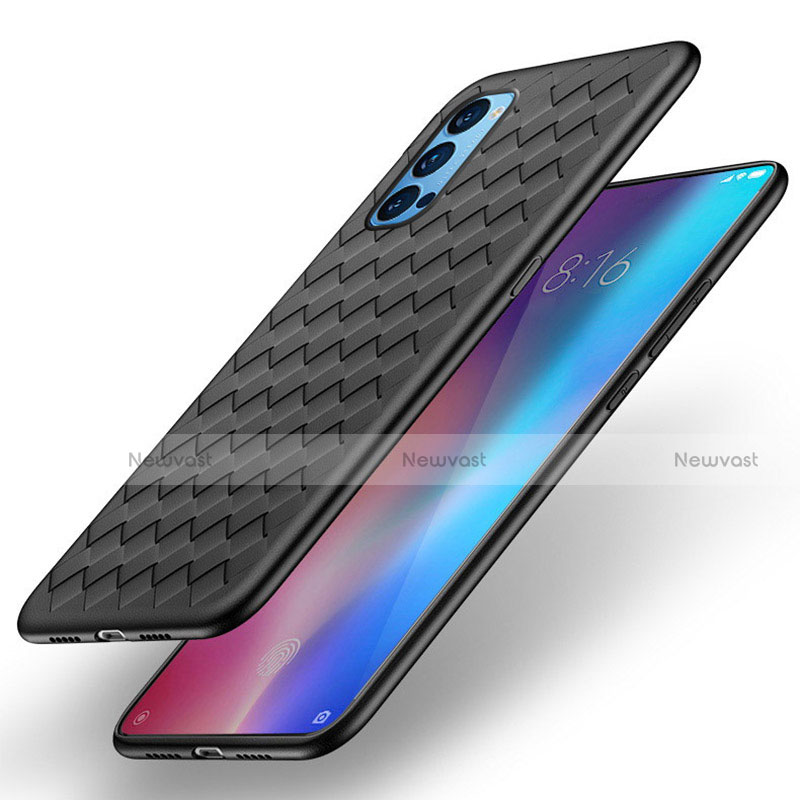 Soft Silicone Gel Leather Snap On Case Cover for Oppo Reno4 Pro 5G