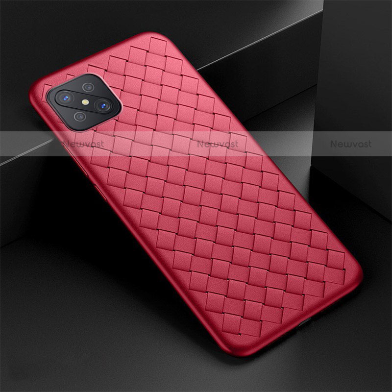 Soft Silicone Gel Leather Snap On Case Cover for Oppo Reno4 Z 5G