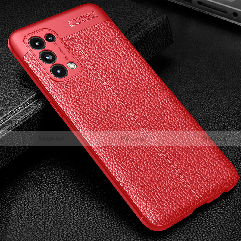 Soft Silicone Gel Leather Snap On Case Cover for Oppo Reno5 5G