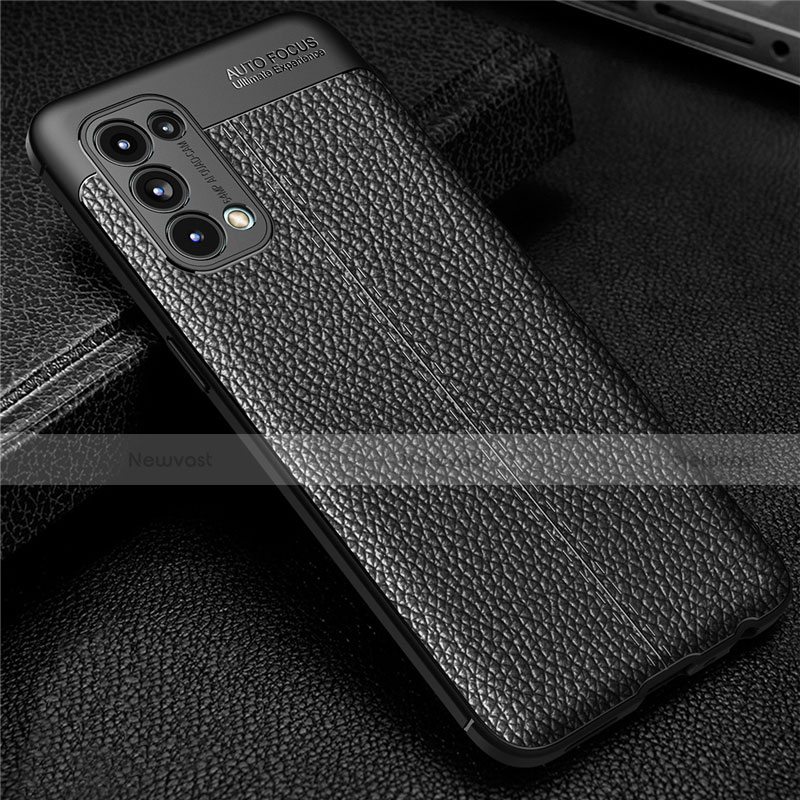 Soft Silicone Gel Leather Snap On Case Cover for Oppo Reno5 5G