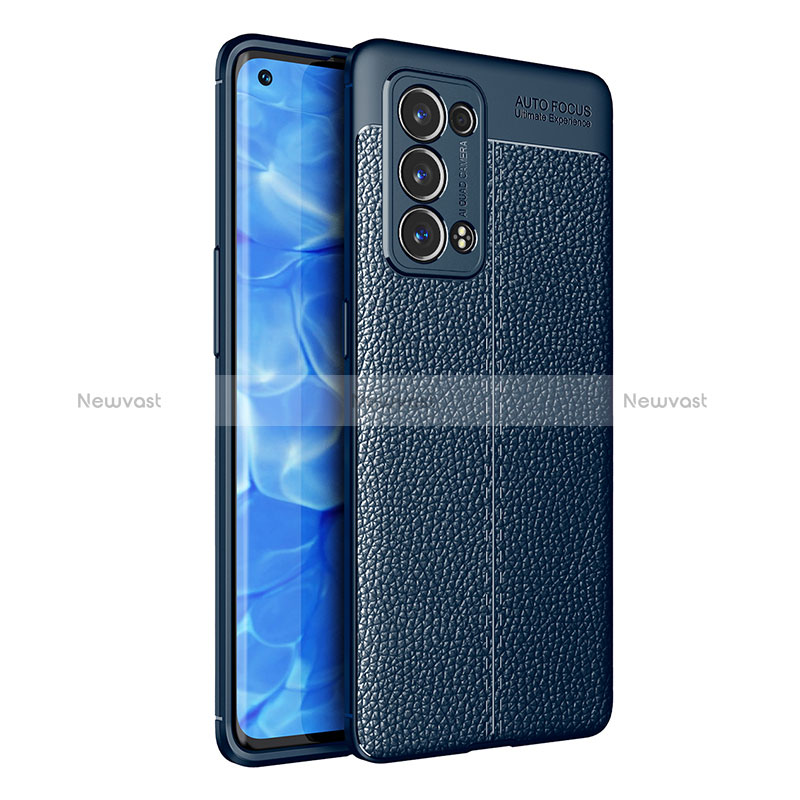 Soft Silicone Gel Leather Snap On Case Cover for Oppo Reno6 Pro 5G
