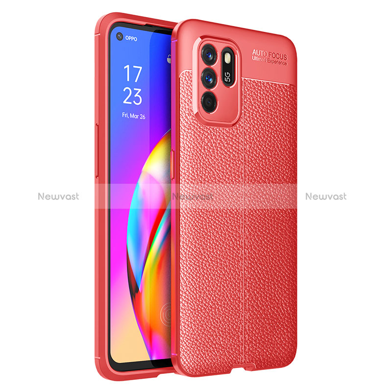 Soft Silicone Gel Leather Snap On Case Cover for Oppo Reno6 Z 5G