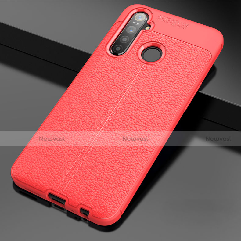 Soft Silicone Gel Leather Snap On Case Cover for Realme 5i
