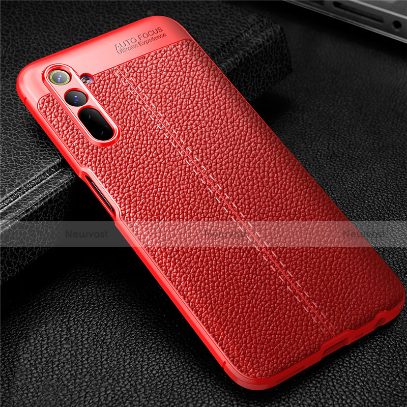 Soft Silicone Gel Leather Snap On Case Cover for Realme 6