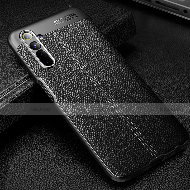 Soft Silicone Gel Leather Snap On Case Cover for Realme 6