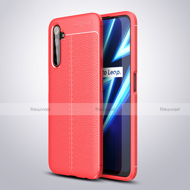 Soft Silicone Gel Leather Snap On Case Cover for Realme 6 Pro