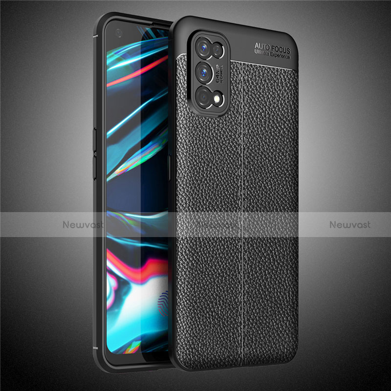 Soft Silicone Gel Leather Snap On Case Cover for Realme 7 Pro