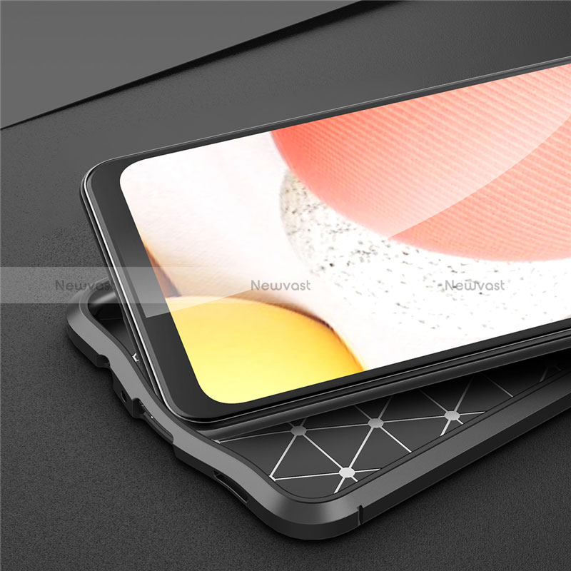 Soft Silicone Gel Leather Snap On Case Cover for Samsung Galaxy A12 Nacho