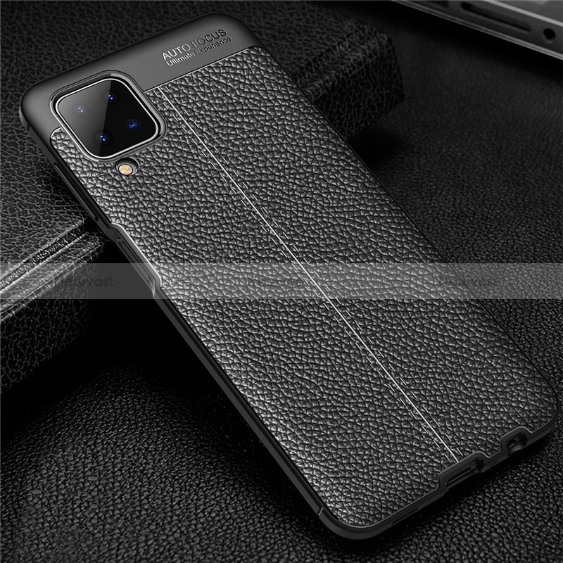 Soft Silicone Gel Leather Snap On Case Cover for Samsung Galaxy A12 Nacho