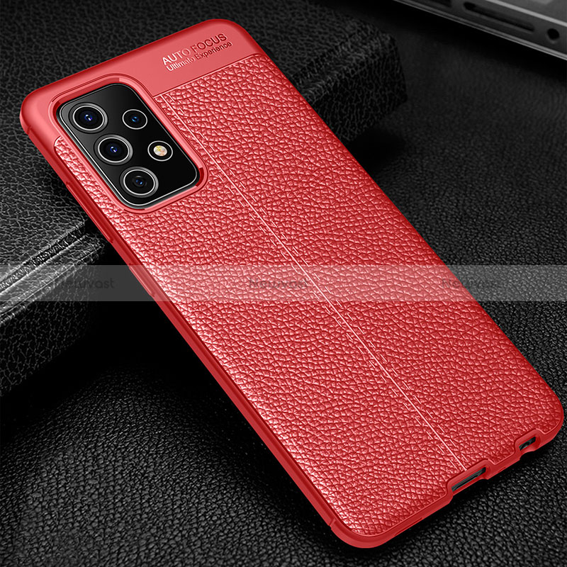 Soft Silicone Gel Leather Snap On Case Cover for Samsung Galaxy A52 5G