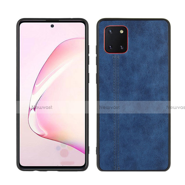 Soft Silicone Gel Leather Snap On Case Cover for Samsung Galaxy A81