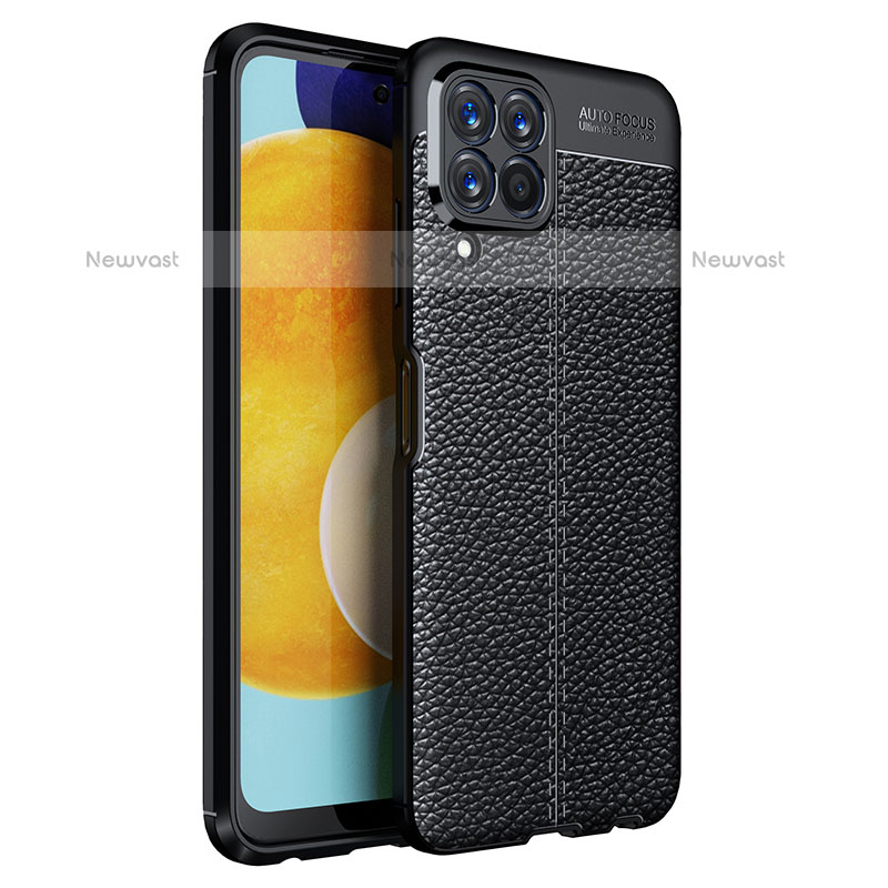 Soft Silicone Gel Leather Snap On Case Cover for Samsung Galaxy M33 5G Black