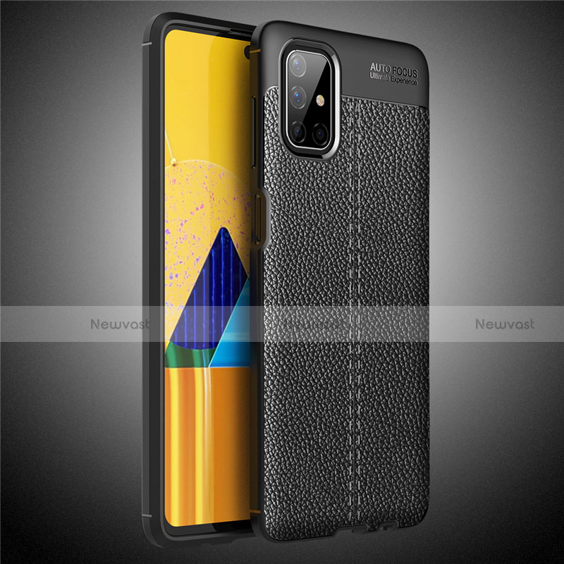 Soft Silicone Gel Leather Snap On Case Cover for Samsung Galaxy M51