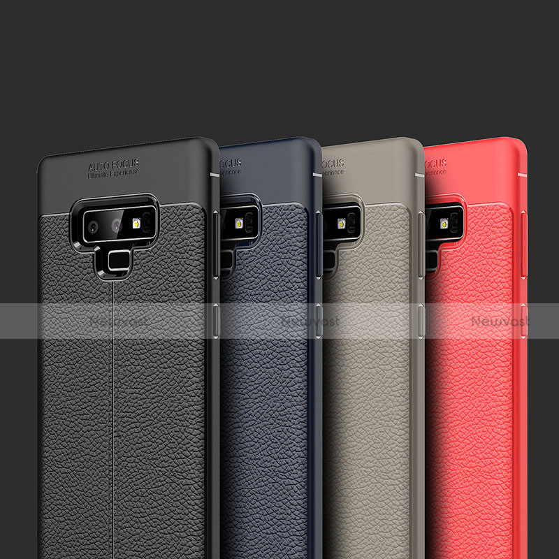 Soft Silicone Gel Leather Snap On Case Cover for Samsung Galaxy Note 9