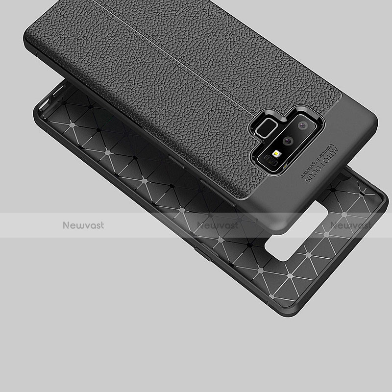 Soft Silicone Gel Leather Snap On Case Cover for Samsung Galaxy Note 9