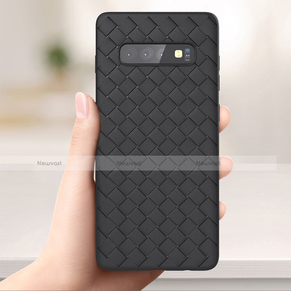 Soft Silicone Gel Leather Snap On Case Cover for Samsung Galaxy S10