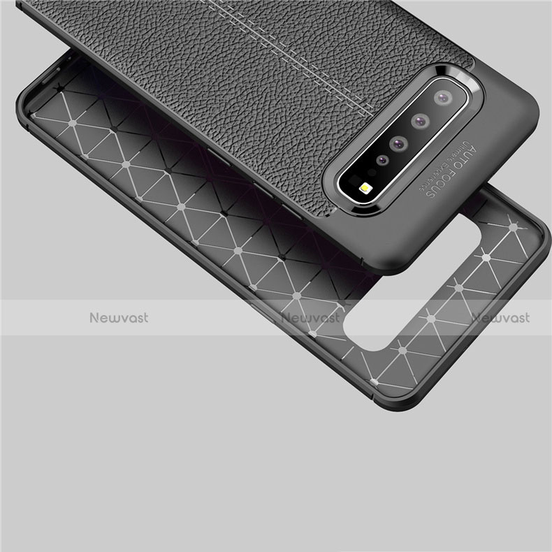 Soft Silicone Gel Leather Snap On Case Cover for Samsung Galaxy S10 5G SM-G977B