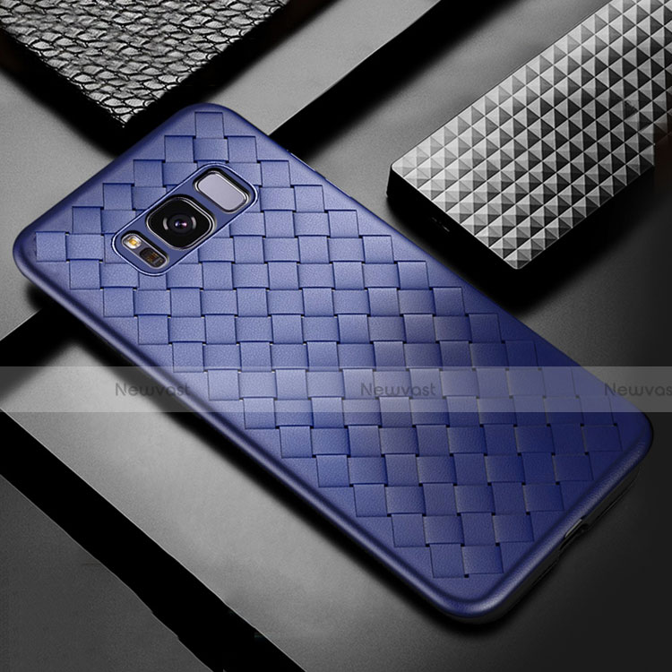 Soft Silicone Gel Leather Snap On Case Cover for Samsung Galaxy S8 Plus