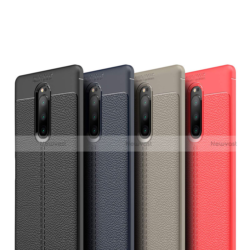 Soft Silicone Gel Leather Snap On Case Cover for Sony Xperia 1