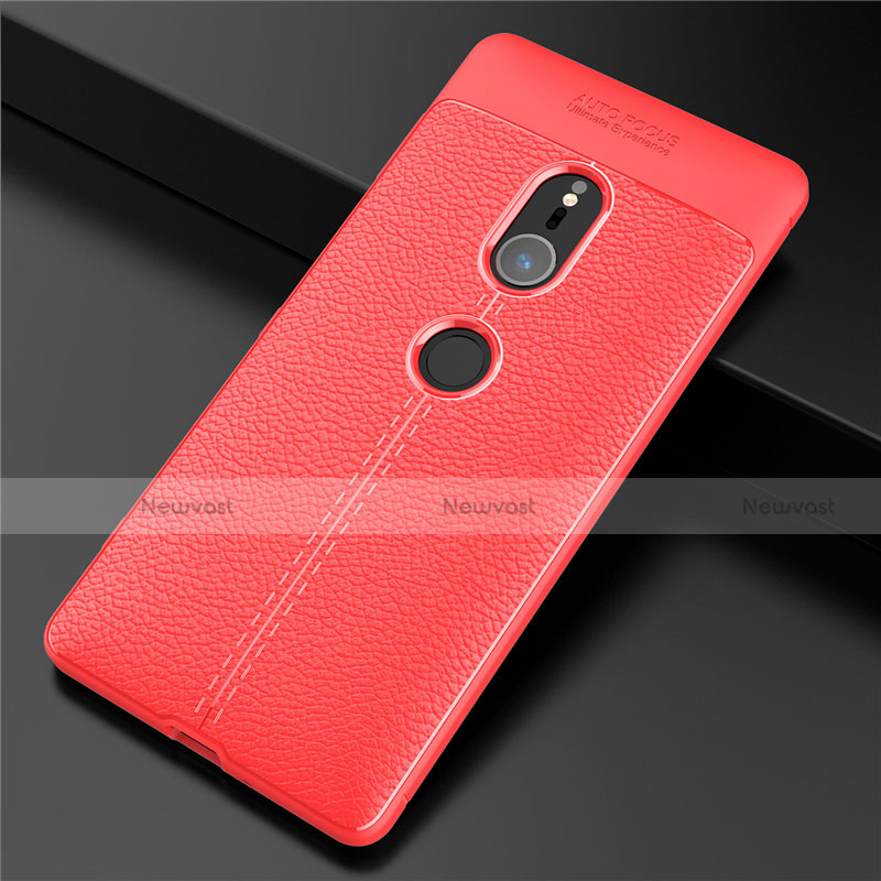 Soft Silicone Gel Leather Snap On Case Cover for Sony Xperia XZ2